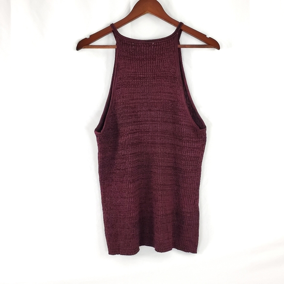 Say What? Purple and Black Halter Tank Size 2X - Picture 8 of 9